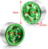 RC-Hub 4Pcs Aluminum Alloy 1.0" Micro Beadlock Wheels for 1/24 Axial SCX24 90081 AXI00001 AXI00002 RC Crawler Car (Green)...