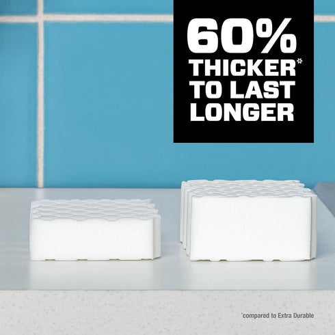 Mr. Clean Magic Eraser Ultra Thick Multi Purpose Cleaner, Magic Eraser Sponge Multi Surface Cleaner, 5ct...