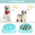 JASGOOD Slow Feeder Large Dog Bowls Slow Eating Pet Bowl Eco-Friendly Non-Toxic Preventing Choking Healthy Design Bowl for Large Dog Pet Stop Bloa...