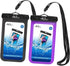 MoKo Waterproof Phone Pouch Holder 2Pack, Underwater Cellphone Case Dry Bag with Lanyard Armband Compatible with iPhone 14 13 12 11 Pro Max X/Xr/X...