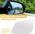 X AUTOHAUX Car Left Side Rearview Heated Mirror Glass with Backing Plate for BMW 5 Series F10 No.51167251583...