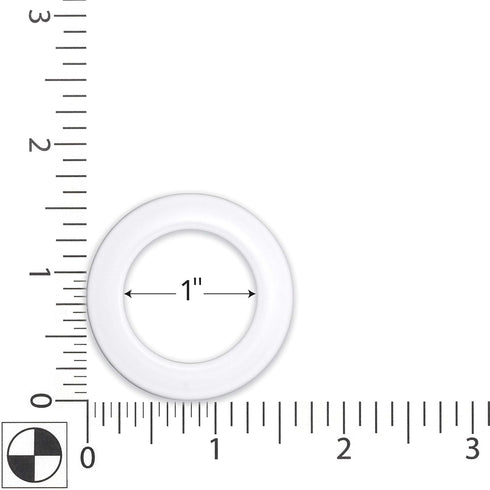 Dritz Home 1" Plastic Curtain Grommets, 8 Sets, White...