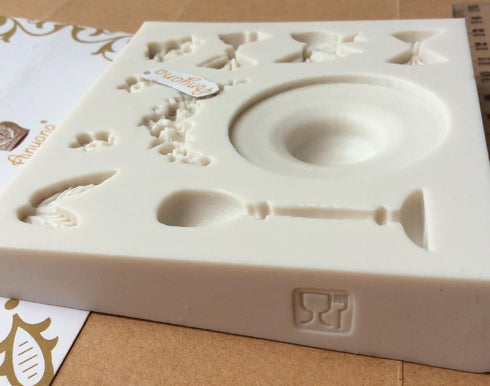 sunhat sugarcraft silicone mold goblet gumpaste cake decorating bow fondant cupcake decotions ribbon girl beach summer...