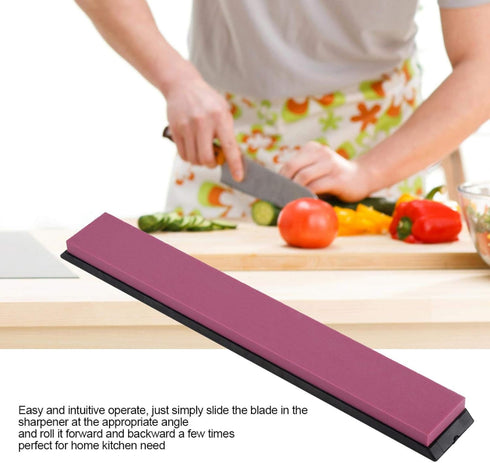 Knife Sharpening Stone, 3000# Sharpening Stone Whetstone Kitchen Knife Sharpener Polishing Grinding Tools with Base Ruby...