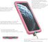 Waterproof Case Front Screen Protector Unisex, Suitable for iPhone 11ProMax Cell Phone (Pink&Clean)...