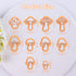 Puocaon Mushroom Polymer Clay Cutters - 10 Pcs 3D Clay Cutters for Earrings Making, Boho Mushroom Clay Cutters for Polymer Clay Jewelry, Cute Clay...