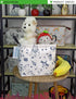 LANGYASHAN Square Storage Baskets Waterproof Canvas Children Laundry Nursery Hamper for Shelves Gift Baskets Toy Organizer Room Decor (Square spac...