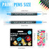 12 Colours Acrylic Paint Pens Markers, Dual Tip Premium Paint Markers for Rocks, Wood, Stone, Canvas, Glass, Ceramic Surfaces, Acrylic Markers for...