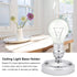 E26/E27 Ceiling/Wall Light Base Holder, Converter Adapter Light Pendant Bulb Lamp Screw Socket for Home Improvement(Silver)...