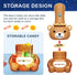 Kids Flashlight Color Bear Projector with 48 Patterns , Include Dinosaurs, Vehicles, Animals, 26 Letter Educational Learning Projector Toys for Gi...