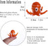 H&D HYALINE & DORA Multicolor Octopus Art Glass Blown Mini Sea Animal Figurine,Set of 6...