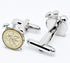Cute Alarm Clock Cufflinks for Men In Gift Case Funny Wake-up Clock Silver Men's Cufflinks Set for Wedding Party Birthday Anniversary Dress...