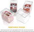 HANHAN Clear Seasoning Boxes 4 PCS, Messar Acrylic Spice Shakers Spice Jars Spice Pots Cruet Jars Condiment Bottles Kitchen Storage Containers wit...