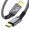 240W USB C to USB C Cable, PD 3.1 Fast Charging USB C Cable Nylon Braided Support 20Gbps Data 4K Video Cable for Thunderbolt 3/4 Samsung S23/22/21...
