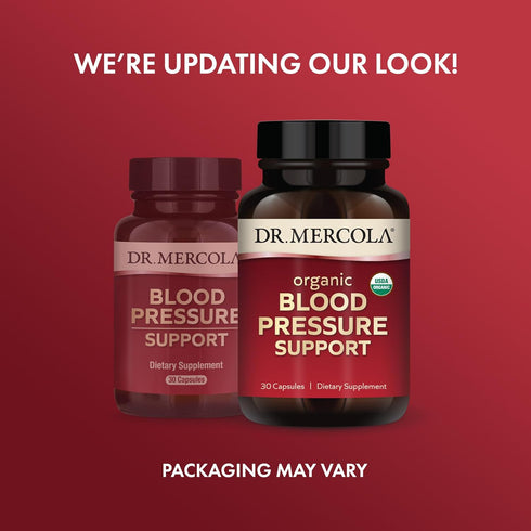 Dr. Mercola Organic Blood Pressure Support, 30 Servings (30 Capsules), Dietary Supplement, Supports Skin & Mental Focus, Non-GMO, Certified USDA O...