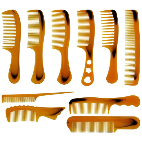 10 Pcs Hair Comb Set for Women,Wide Tooth Detangling Hair Comb Hair Styling Comb,Medium Tooth Comb-Detangling Hair Combs for All Hair Types & Styl...