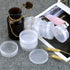 20Pack Round Clear Frosted Plastic Bead Storage Containers Box Case with Screw Top Lids,Cylinder Stackable Bead Containers for Make Up,Eye,Pills,G...