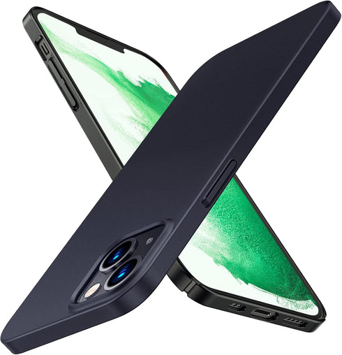 TORRAS Slim Fit for iPhone 13 Case, Ultra Thin Lightweight Grip Fingerprint-Proof Hard PC Cover for iPhone 13 Phone Case 6.1 inch(2021), Black...