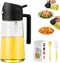 16oz Olive Oil Dispenser for Kitchen, 2 in 1 Olive Oil Dispenser and Oil Sprayer, Olive Oil Dispenser Spray Bottle with Brush, Oil Sprayer for Coo...