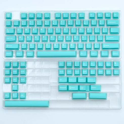 114 Keys PBT Doubleshot Keycaps Cherry Profile Mint Blue Keycap Set Fit for Cherry Mx Switches Alice Keyboard Mechanical Keyboards...