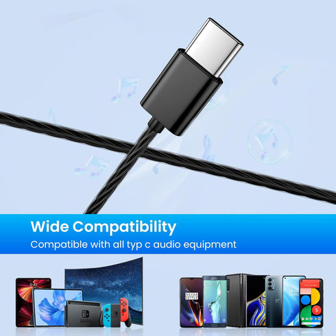 Rayleigh USB C Headphones with Microphone 3 Pack, Wired Earbuds with Heavy Bass, Type C Earphones with Noise Isolating, Compatible with iPad, Andr...