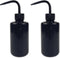 2Pcs 250ml 8.5oz Plastic Safety Wash Bottle,Narrow Mouth Squeeze Bottles for Tattoo Wash?Chemistry, Industry, Lab & Gardening-Black...