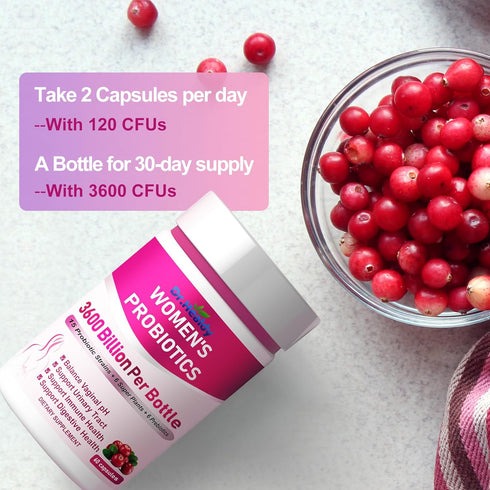 Vaginal Probiotics for Women, 120 Billion CFU Per Serving for Digestive, Vaginal, Immune and Urinary Tract Health, 15 Strains-60 ct, Gifts for Wom...