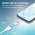 VisionTek Micro USB to Lightning Adapter – 2 Pack – MFi Certified Adapter for iPhone, Ipad, iPod and AirPods. Compatible with iPhone 12/12 Pro/12 ...
