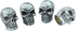 Abfer Skull Tire Wheel Air Cap Valve Stem Covers Car Decorative Accessories Fit Most Vehicle Truck Motorcycles Bikes (Silver)...
