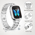 SUPOIX Compatible with Apple Watch Band 41mm + Case, Women Jewelry Bling Diamond Metal Bands & 2 Pack Protective Cover Cases for iWatch Series 9/8...