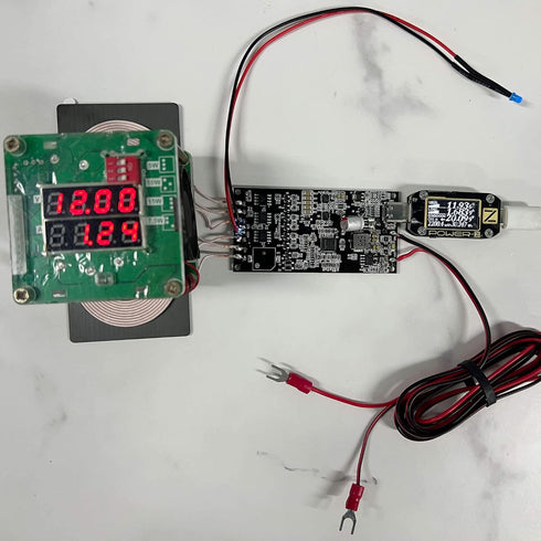 3 Coil Wireless Charger Car Transmitter Module 15W high Power- Wireless Charging Circuit Board 12-24V Input-Suitable for Wireless Charging DIY for...