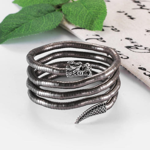 Bendable Dragon/Snake Choker Necklace for Women-Punk Flexible Snake Bracelet Multi-Purpose Chain Jewelry for Cocktail Party Halloween...
