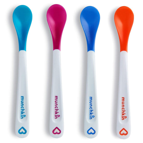 Munchkin® White Hot® Safety Baby Spoons, BPA Free, 4 Pack, Polypropylene...