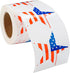 250 American Flag Star Stickers - Patriotic American Flag Star-Shaped Stickers for 4th of July, Memorial Day, and Veteran's Day...