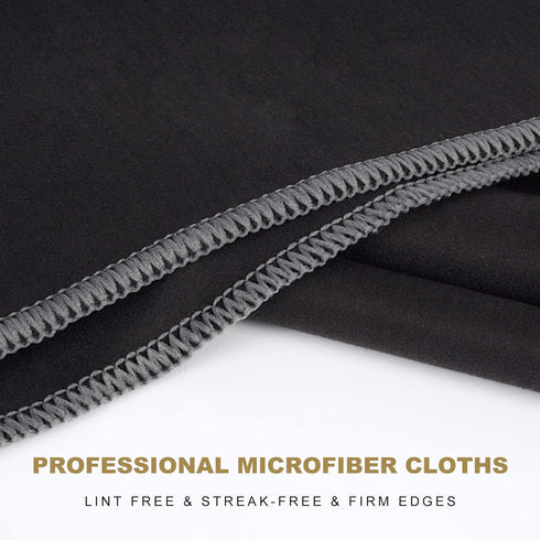 SINLAND Microfiber Glass Polishing Cloths Large Size Thick Lintless Drying Towels for Wine Glasses Stemware Dishes Stainless Appliances 20 Inch X ...