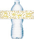 20 Gold It’s a Girl Oh Baby Water Bottle Labels; Baby Shower Set of 20 Waterproof Water Bottle Wrappers, Decorations; Gold and White....