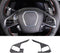 Soft Carbon Fiber Steering Wheel Button Cover Sticker Fit for Chevrolet Corvette C8 2020-2024, Car Steering Wheel Panel Protection Frame Molding S...