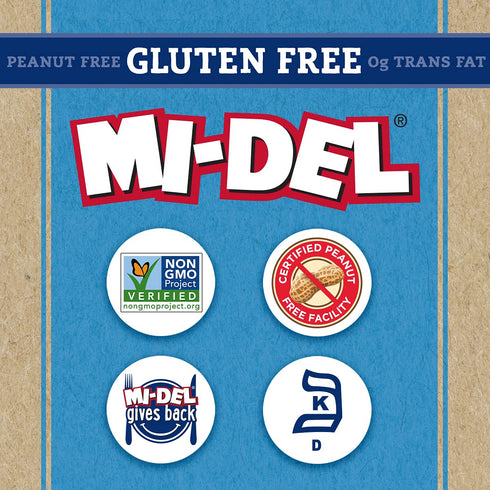 Mi-Del Gluten Free Animal Crackers - Non GMO Certified, 0g Trans Fat Gluten Free Cookies (Pack of 1)...