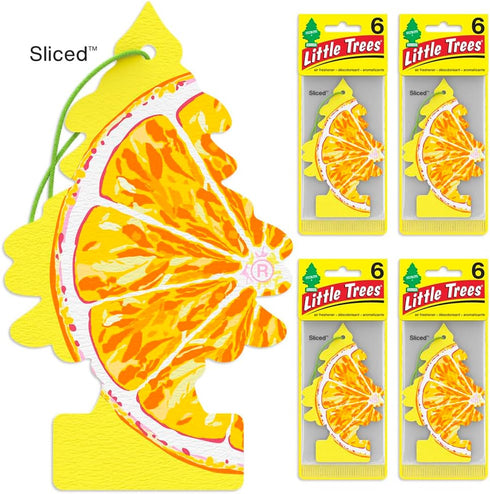 LITTLE TREES Air Fresheners Car Air Freshener. Hanging Tree Provides Long Lasting Scent for Auto or Home. Sliced, 24 Air Fresheners...