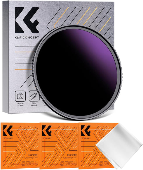 K&F Concept 52mm ND1000000 Ultra Dark ND Camera Lens Filter 20-Stops Fixed Neutral Density Filter with 18 Multi-Layer Coatings (K Series)...