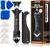 Silicone Caulking Tool, 3 in 1 Caulking Finishing Tool Kit(Stainless Steelhead), Grout Removal Tool, Caulk Remover for Bathroom, Kitchen, Floor, W...