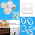 Markeny 10 Pack Cake Fondant Embossing Mold Balloon Cloud Fence Cookie Cutters Biscuit Moulds for Sugarcraft Fondant Baking Mold Cupcake Decoratin...