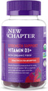 New Chapter Organic Vitamin D3+ Gummies – 72% Less Sugar§, 1,000 IU USDA Organic Vitamin D, ONE Daily Gummy for Strong Bones & Muscle Function, No...