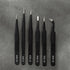 6PCS Precision Tweezers Set, Upgraded Anti-Static Stainless Steel of Tweezers, for Electronics, Soldering, Laboratory Work, Jewelry-Making, Model,...