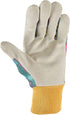 Wells Lamont Women's Botanical Print Leather Palm Work and Gardening Gloves, Medium (4182M)...