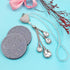 3 pcs Bling Car Accessories for Women, DaKuan 1 pcs Heart Diamond Car Hanging Accessories, Car Rear View Mirror Accessories with 2 pcs Car Cup Coa...