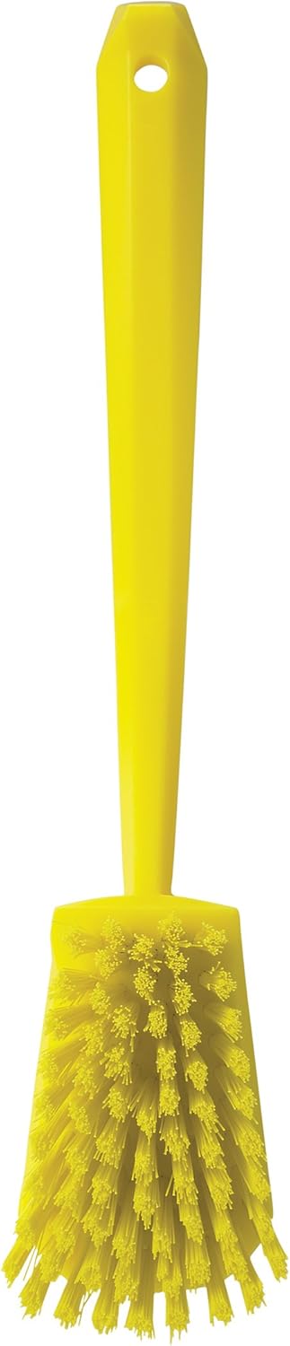 Vikan 41866 Brush,Washing,Stiff,15.75",PP/PBT,Yellow...