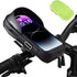 Bike Phone Holder EVA Waterproof Bike Front Frame Bag Top Tube Bike Bag Bicycle Phone Mount Cycling Pouch with Rain Cover Bike Accessories Gifts f...