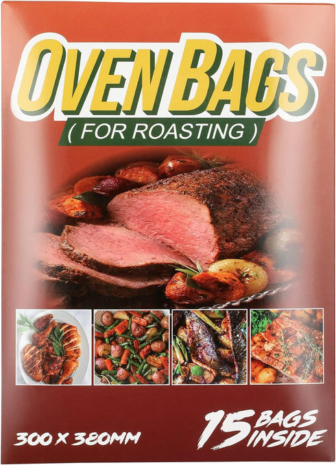 15Count Cooking Roasting Bags Suitable Size (12 x 15 Inch) Oven for Chicken Meat Fish and Vegetable...