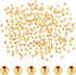 PH PandaHall 800pcs Smooth Round Spacer Beads, 5mm Gold Plated Iron Beads Seamless Gold Ball Loose Metal Beads for Necklace, Bracelet, Earring Mak...
